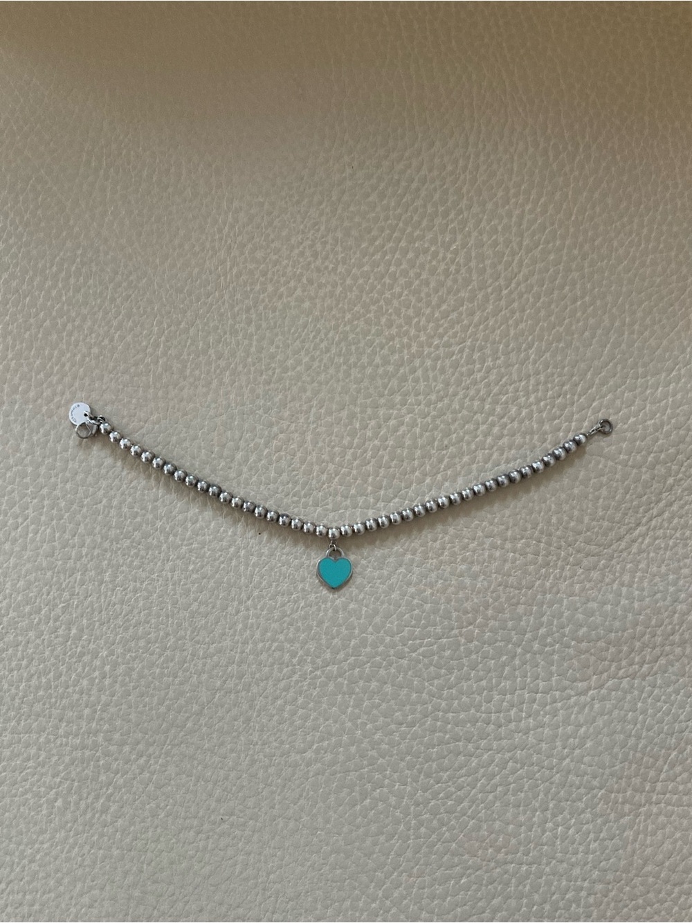 Return to Tiffany Tiffany Blue Heart Tag Bead Bracelet